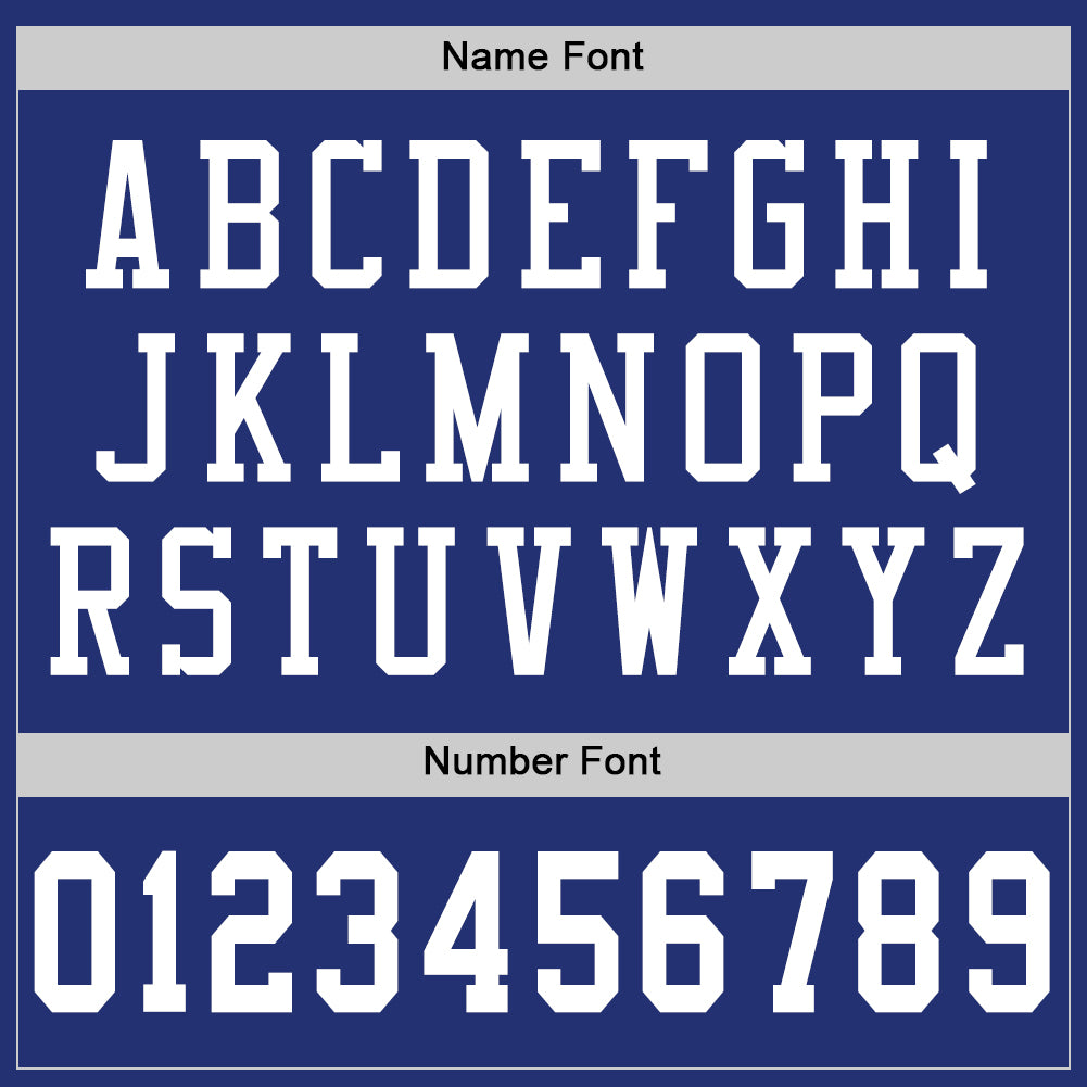 Custom Royal White Mesh Authentic Football Jersey - Image 4