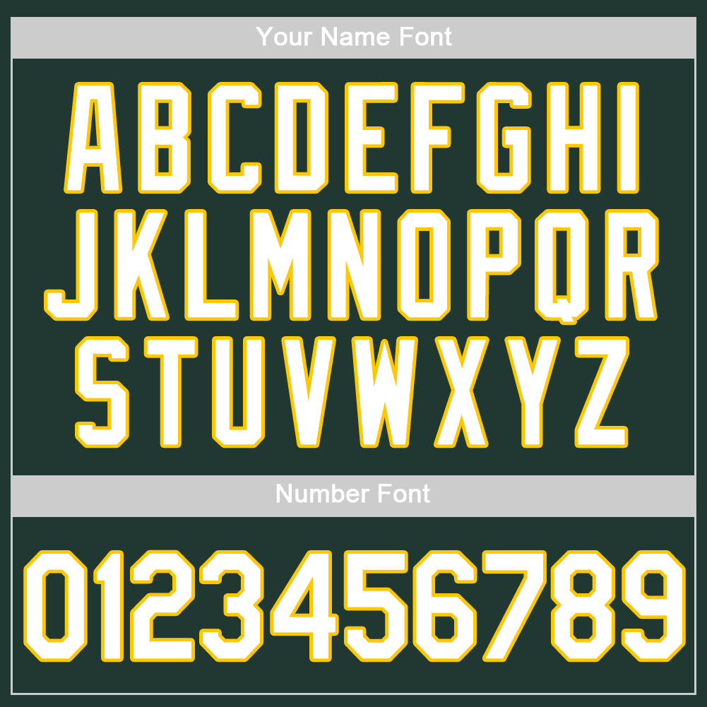 Custom Green White-Gold Authentic Baseball Jersey - Image 4