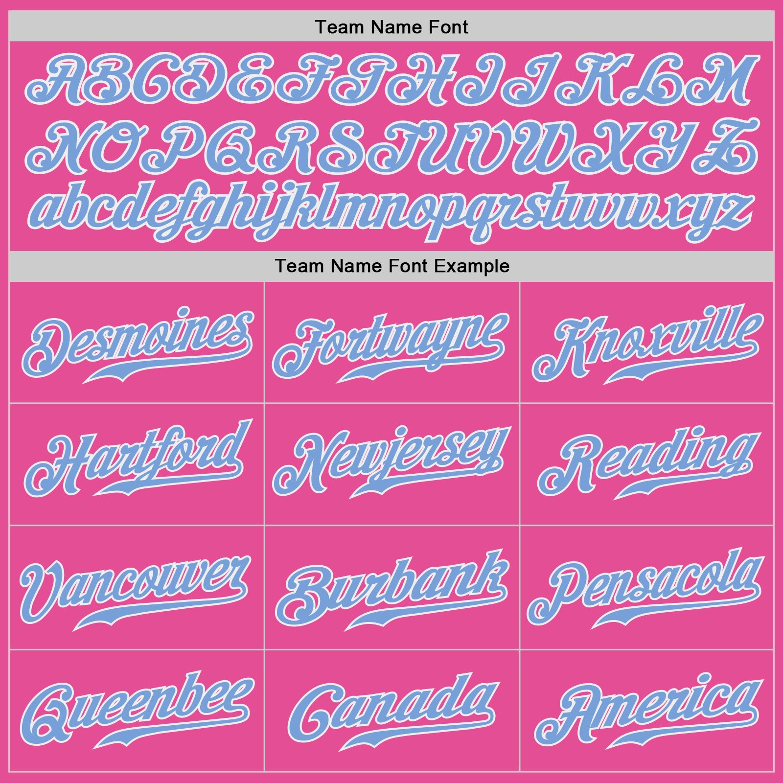 Custom Pink Light Blue-White Authentic Split Fashion Baseball Jersey - Image 5